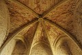 Dans le donjon du 14ème siècle, se trouve la "salle des Musiciens" avec ses voûtes d'ogives qui retombent sur des culs de lampe ... aude,chateaux cathares,puivert,salle des musiciens 