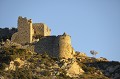 Château d'Aguilar au coucher du soleil. aude,chateaux cathares,aguilar 